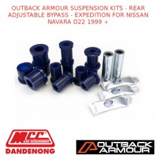 OUTBACK ARMOUR SUSPENSION KITS-REAR ADJ BYPASS-EXPD FITS NISSAN NAVARA D22 1999+
